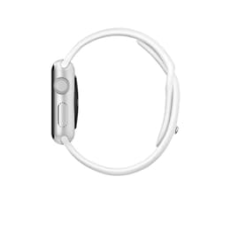 Apple Watch (Series 1) GPS 38 mm - Aluminium Argent - Sport Blanc Antique