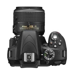 Reflex - Nikon D3300 Noir Nikon AF-S DX Nikkor 18-55mm f/3.5-5.6G VR II