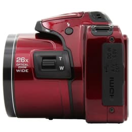 Compact - Nikon Coolpix L810 Rouge Nikon Nikkor 26X Wide Optical Zoom ED VR 22.5-585mm f/3.1-5.9