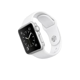 Apple Watch (Series 2) 38 - Aluminium Argent - Bracelet Sport Blanc