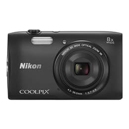 Compact - Nikon Coolpix S3600 Noir Nikon Nikon Nikkor 25-200 mm f/3.7-6.6