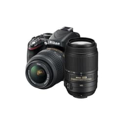 Reflex - Nikon D5100 Noir Nikon Nikkor AF-S DX 18-55mm f/3.5-5.6G VR + 55-300mm f/4-5.6 VR