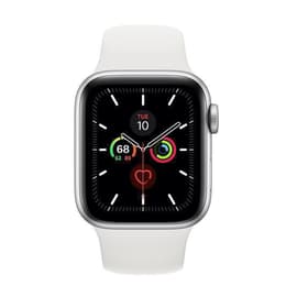 Apple Watch (Series 5) 40 - Aluminium Argent - Bracelet Sport Blanc