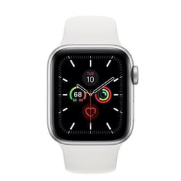 Apple Watch (Series 5) 44 - Aluminium Argent - Bracelet Sport Blanc