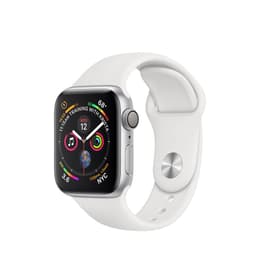 Apple Watch (Series 4) GPS 40 mm - Aluminium Argent - Boucle sport Blanc