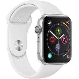 Apple Watch (Series 4) GPS 44 mm - Aluminium Argent - Sport Blanc