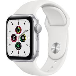 Apple Watch (Series SE) GPS 40 mm - Aluminium Argent - Bracelet sport Blanc