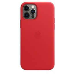 Coque Apple iPhone 12 / iPhone 12 Pro Coque - Cuir Rouge