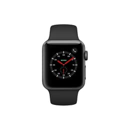 Apple Watch (Series 3) GPS 38 mm - Aluminium Gris sidéral - Bracelet sport Noir