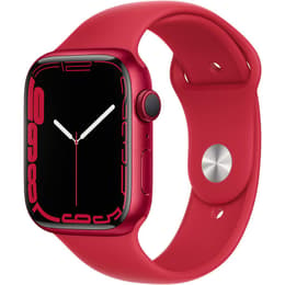 Apple Watch (Series 7) GPS 41 mm - Aluminium Rouge - Bracelet sport Rouge
