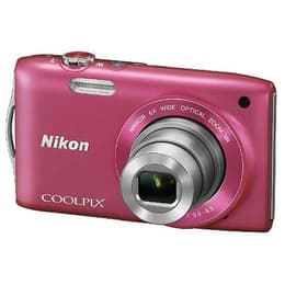 Compact - Nikon Coolpix S3300 Rose Nikon Nikkor Wide Optical Zoom VR 4.6-27.6mm f/3.5-6.5