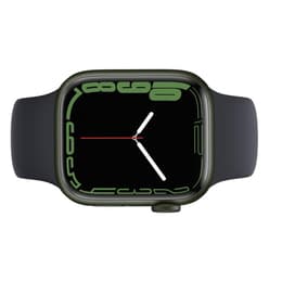 Apple Watch Series 7 (2021) GPS 41 mm - Aluminium Green - Bracelet sport Black