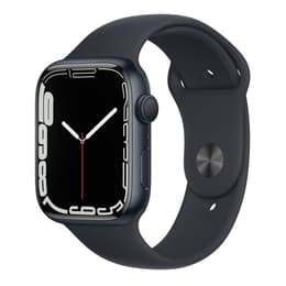 Apple Watch (Series 7) GPS 45 mm - Aluminium Minuit - Bracelet sport Noir