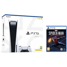 PlayStation 5 825Go - Blanc + Spider-Man Miles Morales