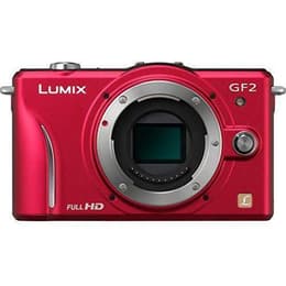 Hybride Panasonic Lumix DMC-GF2 - Rouge - Boitier nu