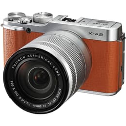Compact - Fujifilm X-A2 Brun + Objectif Fujifilm Fujinon Aspherical 16-50mm f/3.5-5.6 OIS II