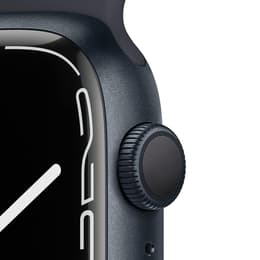 Apple Watch (Series 7) GPS 45 mm - Aluminium Minuit - Bracelet sport Noir