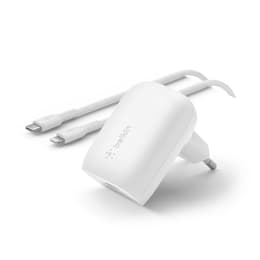 Belkin - Pack Chargeur 30W Rapide USB-C fast charge + Cable Lightning - 1m - Blanc