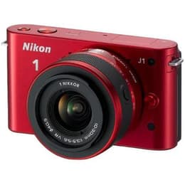Hybride - Nikon 1 J1 Rouge Nikon Nikkor 1 VR 27-81mm f/3.5-5.6