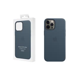 Coque en cuir Apple iPhone 12 Pro Max - Magsafe - Cuir Bleu