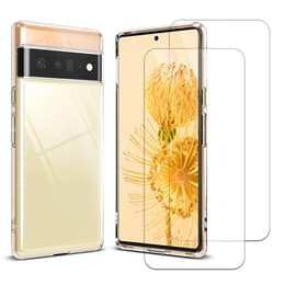 Coque Google Pixel 6 Pro et 2 écrans de protection - TPU - Transparent