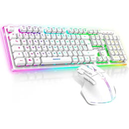 Clavier Spirit Of Gamer AZERTY Français Sans-fil rétroéclairé Ultimate 600 combo