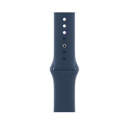 Apple Watch Series 7 (2021) GPS + Cellular 45 mm - Acier inoxydable Graphite - Bracelet sport Blue