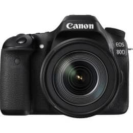 Reflex - Canon EOS 80D - Noir + Objectif Canon EF-S 18-55mm f/3.5-5.6 II