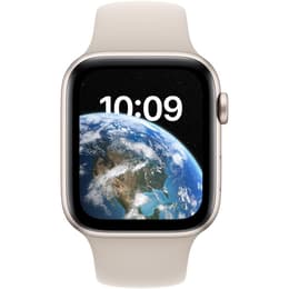 Apple Watch Series SE 2 (2022) GPS + Cellular 44 mm - Aluminium Starlight - Bracelet sport Starlight