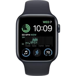 Apple Watch (Series SE) 2022 GPS 44 mm - Aluminium Minuit - Bracelet sport Midnight