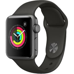 Apple Watch Series 3 (2017) GPS 42 mm - Aluminium Space Gray - Bracelet sport Gris