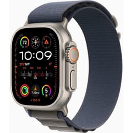 Apple Watch (Ultra) 2023 GPS + Cellular 49 mm - Titane Gris - Boucle Alpine Bleu