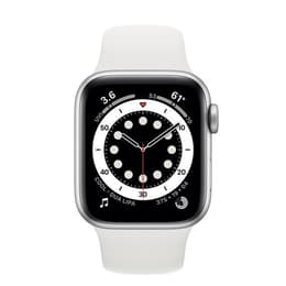 Apple Watch (Series 6) 2020 GPS 40 mm - Aluminium Argent - Bracelet sport Blanc
