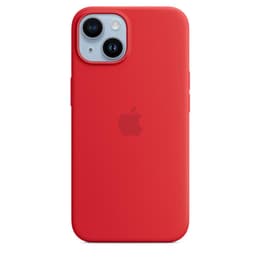 Coque en silicone Apple iPhone 14 Plus - Magsafe - Silicone Rouge