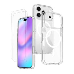 Coque iPhone 17 Pro et 2 écrans de protection - TPU - Transparent