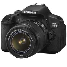 Réflex Canon EOS 650D - Noir + Objectif Canon EF-S 18-55mm f/3.5-5.6 IS II