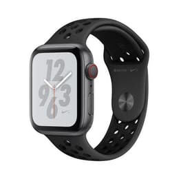Apple Watch Series 4 (2018) GPS + Cellular 44 mm - Aluminium Gris sidéral - Bracelet sport Nike Black