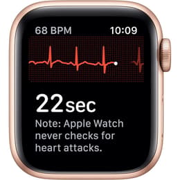 Apple Watch (2019) GPS + Cellular 40 mm - Aluminium Or - Bracelet sport Starlight