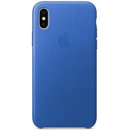 Coque en cuir Apple iPhone X / XS - Cuir Bleu