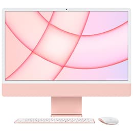 iMac 24" (2021) Apple M1 avec CPU 8 cœurs GPU 7 cœurs - 256 Go SSD - 8 GB QWERTZ - Allemand Verre standard