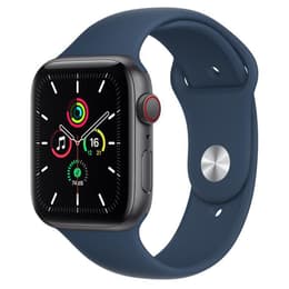 Apple Watch (Series SE) 2020 GPS + Cellular 44 mm - Aluminium Gris sidéral - Bracelet sport Bleu