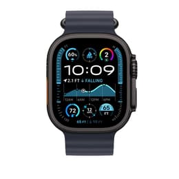 Apple Watch Ultra 2 (2024) GPS + Cellular 49 mm - Titane Noir - Bracelet Océan Blue