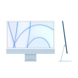iMac 24" (2021) Apple M1 avec CPU 8 cœurs GPU 8 cœurs - 512 Go SSD - 16 GB QWERTZ - Allemand Verre standard