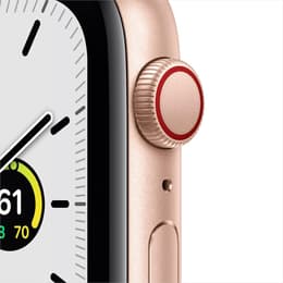 Apple Watch Series SE 1 (2020) GPS + Cellular 44 mm - Aluminium Or - Bracelet sport Pink