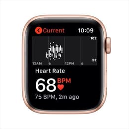 Apple Watch (Series SE) 2020 GPS + Cellular 44 mm - Aluminium Or - Bracelet sport Rose des sables