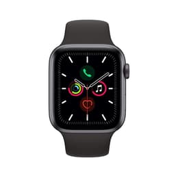 Apple Watch (Series 5) 2019 GPS + Cellular 44 mm - Aluminium Gris sidéral - Sport Noir