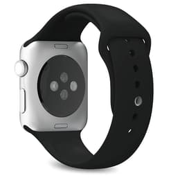 Apple Watch Series SE 1 (2020) GPS 44 mm - Aluminium Silver - Bracelet sport Black