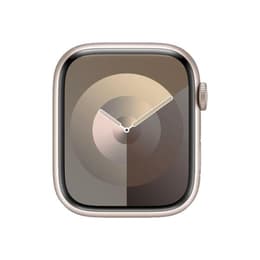 Apple Watch Series 9 (2023) - (bracelet non inclus) - GPS + Cellular 41 mm - Starlight Aluminium