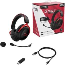 Casque gaming sans fil avec micro Hyperx Cloud II - Rouge/Noir