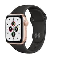 Apple Watch (Series SE) 2020 GPS 40 mm - Aluminium Or - Bracelet sport Noir